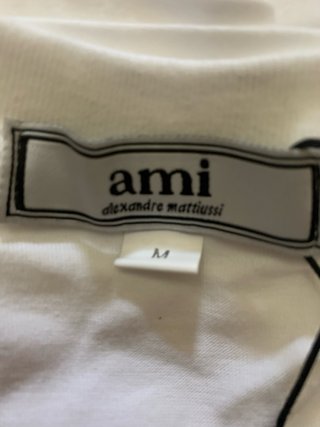 Camiseta Ami Paris Blanca Logo Corazón