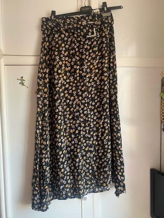 Falda larga floral verano