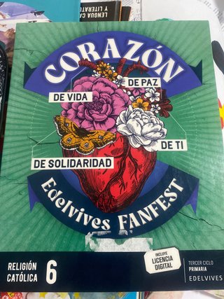 Libro Religión Católica 6 Edelvives.