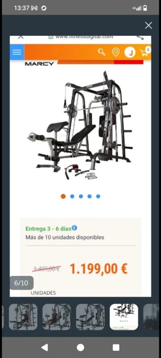 Máquina de gimnasio Marcy