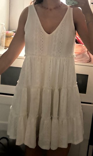 Vestido blanco Pull&Bear