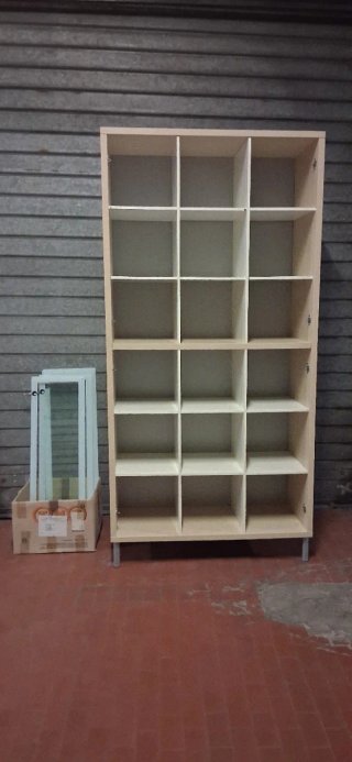 Libreria Vetrine Ikea Magiker Beige