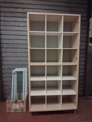 Libreria Vetrine Ikea Magiker Beige
