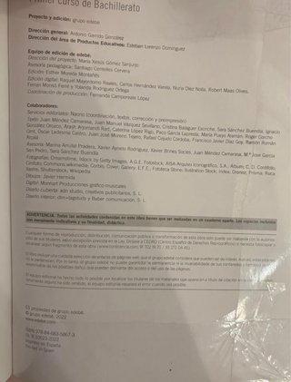 Filosofía 1, primer curso de bachillerato