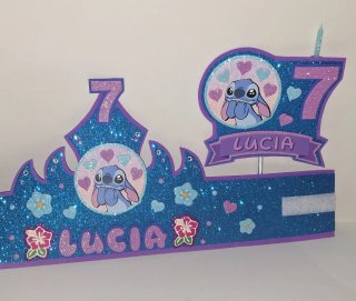 Corona de cumpleaños,Stitch.