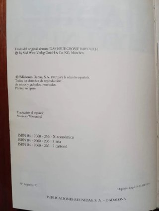Libro Antiguo El Libro de la Madre y el Niño