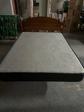 Cama Matrimonio 135x190 Metal y Madera