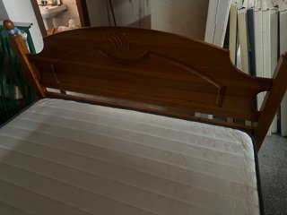 Cama Matrimonio 135x190 Metal y Madera