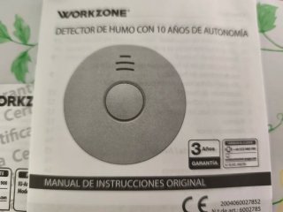Detector de humo WORKZONE 10 años