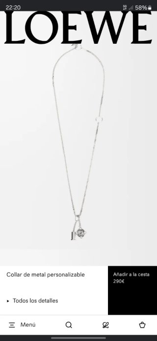 Colgante Loewe Plata