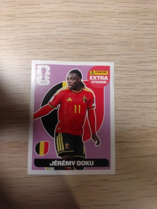 Panini FIFA Extra Sticker Jérémy Doku