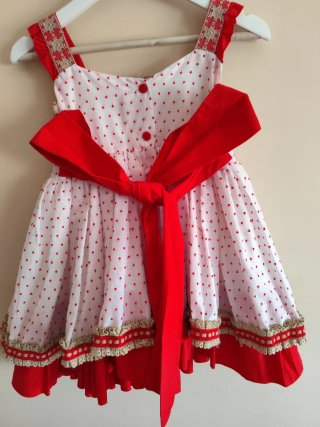 Vestido vuelo La Amapola T.5 años Incluye chaqueta