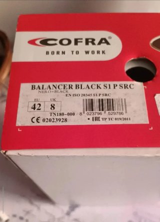 Zapatos de trabajo Cofra T40 y T42