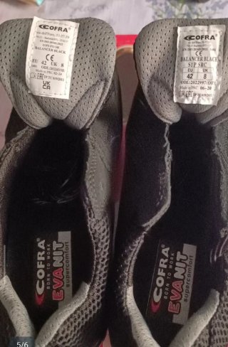 Zapatos de trabajo Cofra T40 y T42