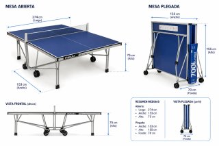 Mesa Ping Pong Panguéa 700i Limited Indoor