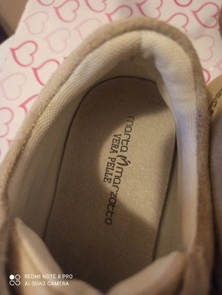Scarpe comode beige oro taglia 40