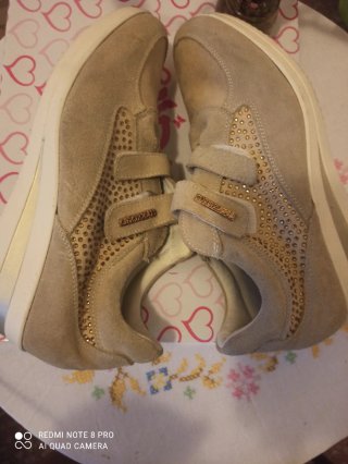 Scarpe comode beige oro taglia 40