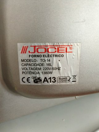 Horno Jocel 1380W Compacto