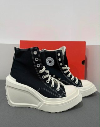 Converse Plataforma Negras Talla 36,5