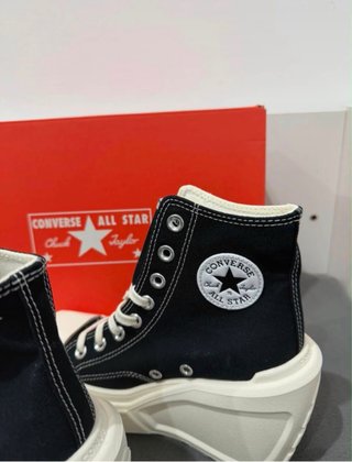 Converse Plataforma Negras Talla 36,5