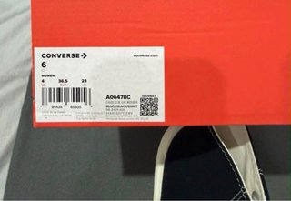 Converse Plataforma Negras Talla 36,5