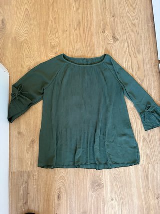 Camiseta verde militar mujer