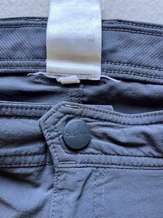 Pantalón Corto Trekking Quechua Gris Talla 50