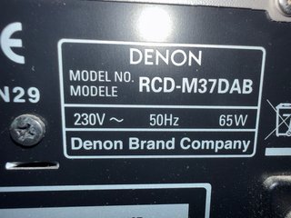 Denon RCD-M37DAB Equipo Hi-Fi Plata con altavoces