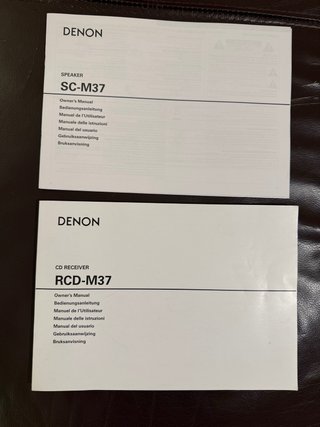 Denon RCD-M37DAB Equipo Hi-Fi Plata con altavoces