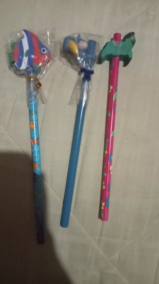 Lápices con goma de borrar