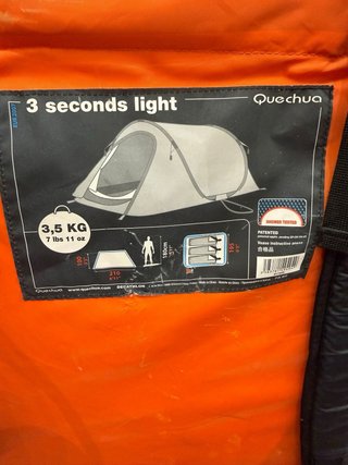 Tienda campaña Quechua 3 Seconds Light