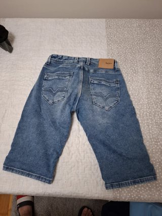 Bermuda Pepe Jeans niño azul desgastado