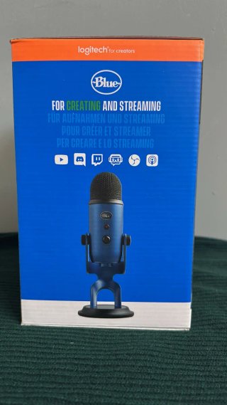 Micrófono Blue Yeti Condensador Azul