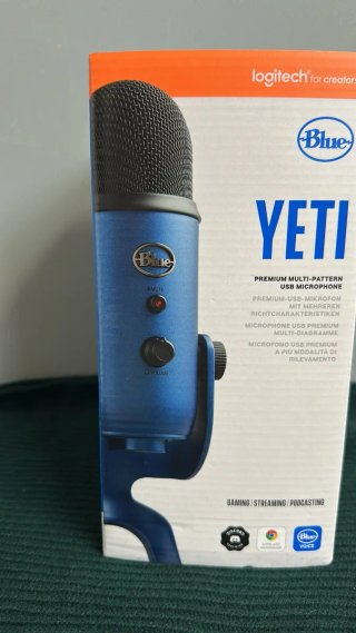 Micrófono Blue Yeti Condensador Azul
