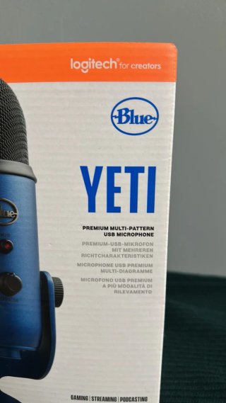 Micrófono Blue Yeti Condensador Azul