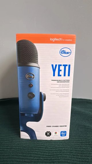 Micrófono Blue Yeti Condensador Azul