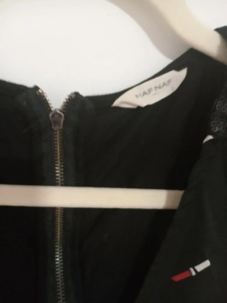 Blusa NAF NAF Estampado Pintalabios Azul Oscuro