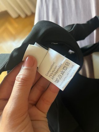 Top sportivo Alo nero Taglia Xs