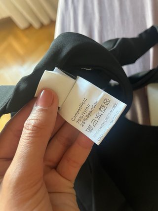 Top sportivo Alo nero Taglia Xs