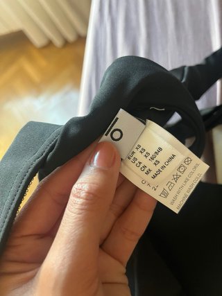 Top sportivo Alo nero Taglia Xs