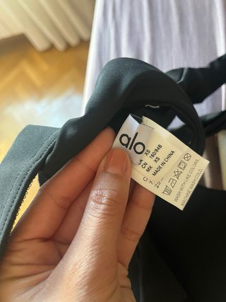 Top sportivo Alo nero Taglia Xs