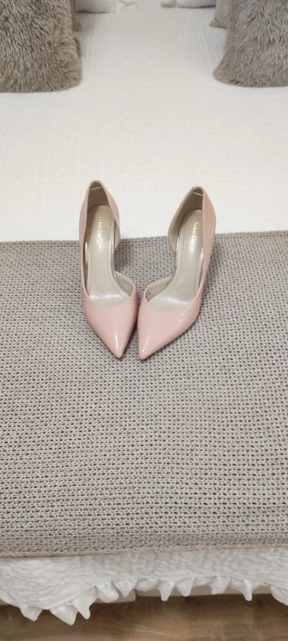 Zapatos de tacón rosa