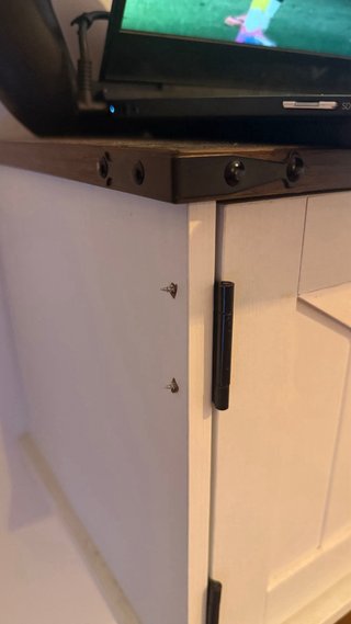 Soporte TV Flotante Blanco y Madera