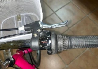 Bicicleta infantil 20 blanca y rosa