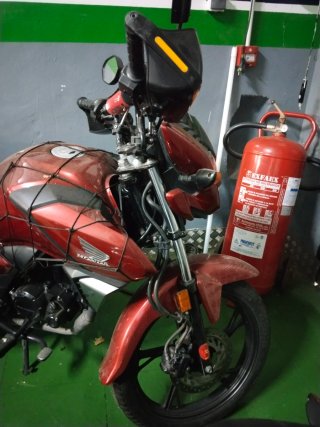 Honda CB 125 F 2022 Roja - Accidente