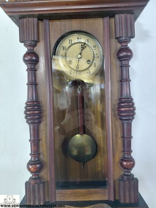 Orologio a pendolo Junghans antico con aquila