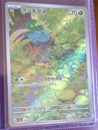 Carta Pokémon Bulbasaur 151 JP AR 166/165