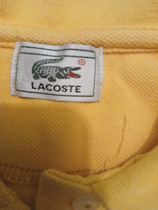 Polo Lacoste Amarillo Talla S