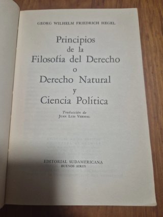 Principios de la filosofía del derecho