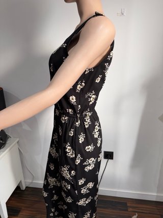 Mono negro estampado floral